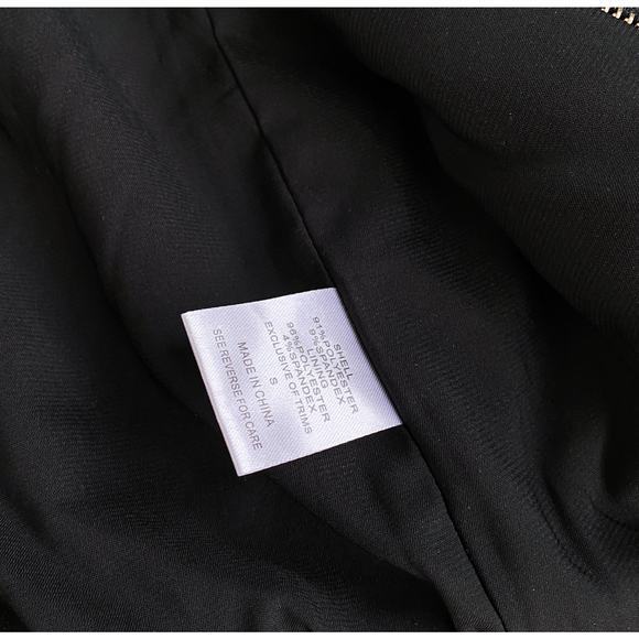 Lucy Paris Black‎ Velvet Flower Zip Up Small  Jacket - Picture 3 of 4